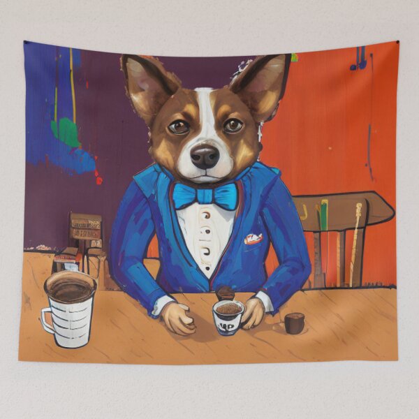 Item preview, A Cartoon Dog's Love for Coffee - A Cartoon Dog's Passion for Coffee designed and sold by WBP Mart.