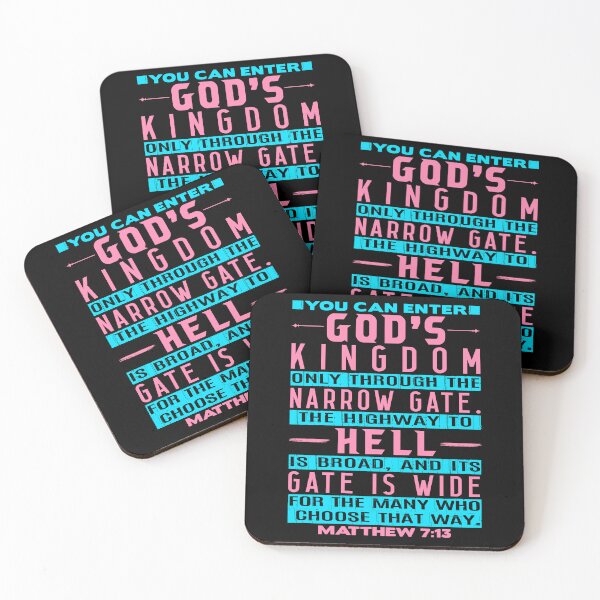 Item preview, You Can Enter God’s Kingdom Only Through The Narrow Gate - Matthew 7:13 designed and sold by plushism.