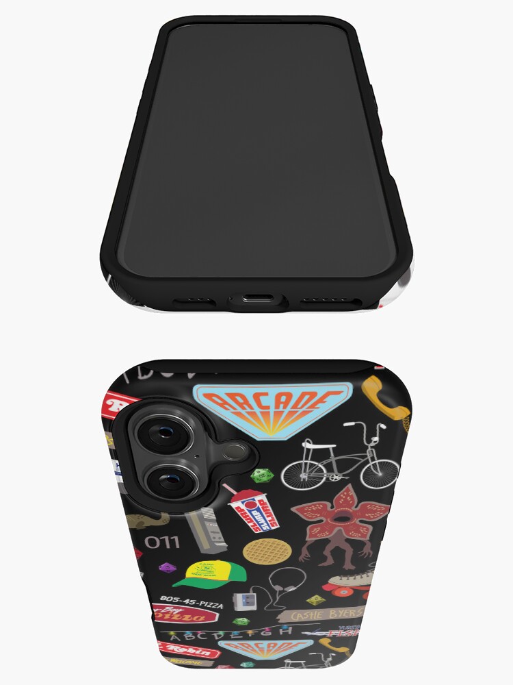 Thumbnail 3 von 4, iPhone-Hülle, Stranger Things-Muster designt und verkauft von jennifereladd.