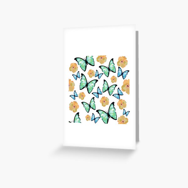 Item preview, Green and Blue Butterflies  designed and sold by Sichoo.
