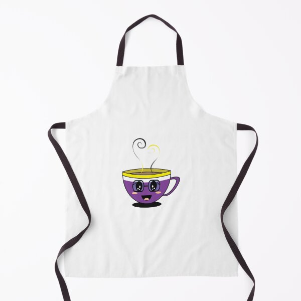 Item preview, Equalitea Nonbinary Flag Pride w/ lashes and tall glasses designed and sold by qteapiecastle.