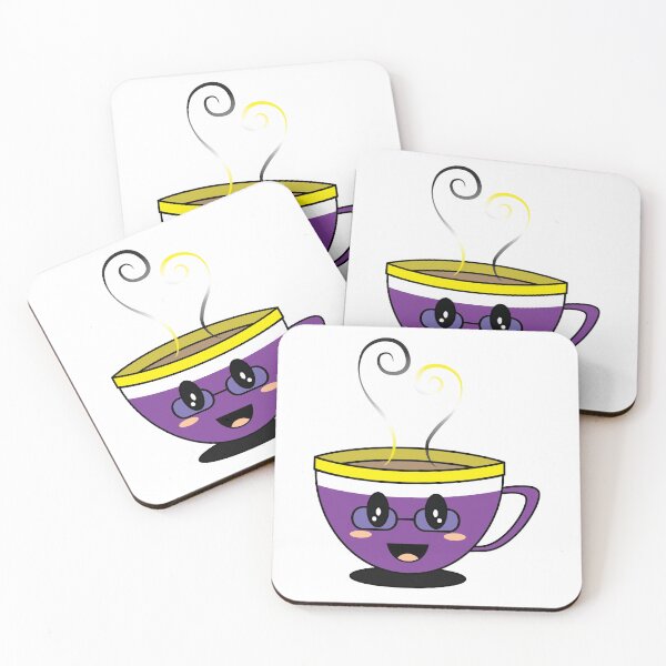Item preview, Equalitea Nonbinary Flag Pride w/ glasses designed and sold by qteapiecastle.