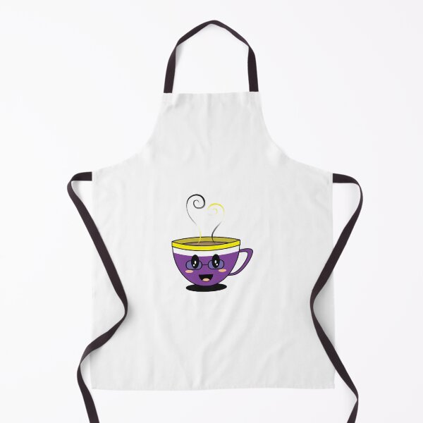 Item preview, Equalitea Nonbinary Flag Pride w/ glasses designed and sold by qteapiecastle.