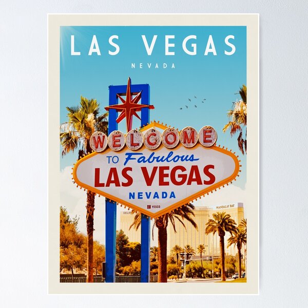 Item preview, Las Vegas Nevada Vintage Travel Poster designed and sold by Vintaprints-co.