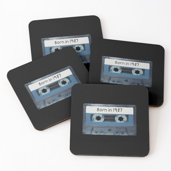 Item preview, Born in 1987 Cassette Tape Design Birthday Gift Idea designed and sold by RetroDesignsNW.