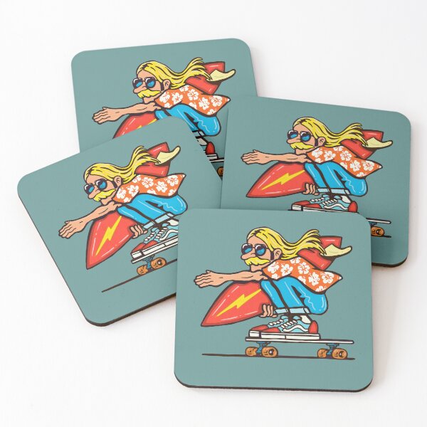Item preview, Cool surf & skate dude in Hawaiian shirt and shades designed and sold by Kludoman.