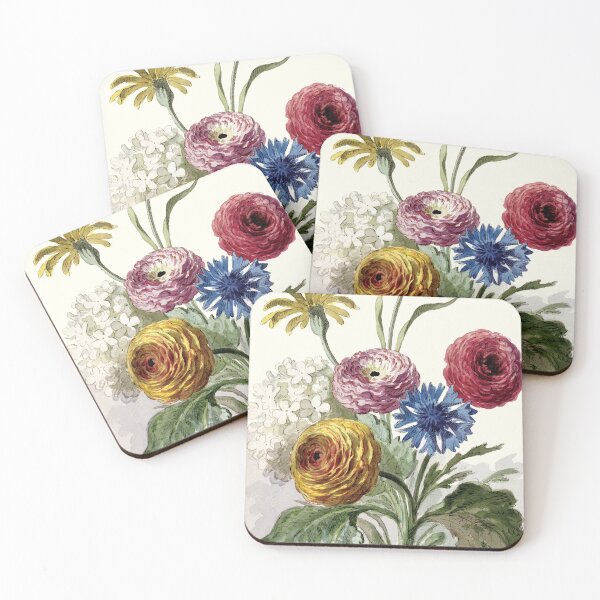Item preview, Bouquet of Flowers in the Neck of a Green Vase | Willem van Leen designed and sold by LaMadeleine.
