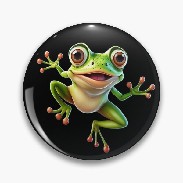 Item preview, Funny jumping frog designed and sold by mrflowerdesign.