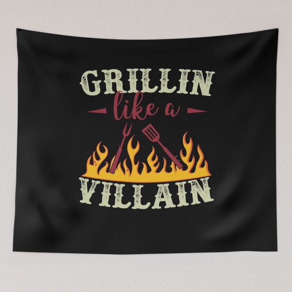Item preview, Grillin Like A Villain BBQ  designed and sold by BUBLTEES.