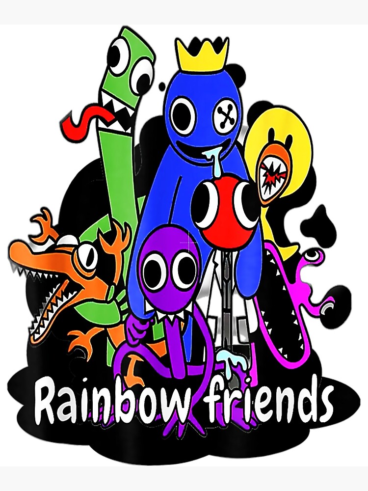 Rainbow friends cute blue baby | Greeting Card