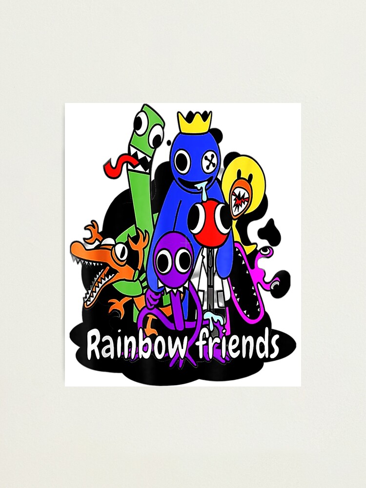 Blue Character Rainbow Friends Roblox Kids Bedroom Neon 