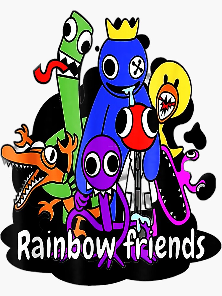 Rainbow Friends For kids and adults Birthday Sticker for Sale by  noufuiemuraa