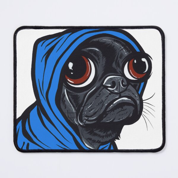 Item preview, Black Pug Hoodie designed and sold by turddemon.