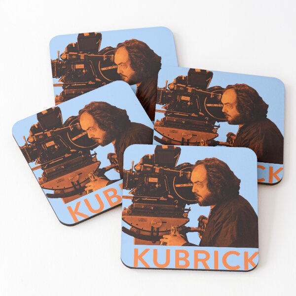 Item preview, orange Stanley Kubrick with camera designed and sold by planet99design.