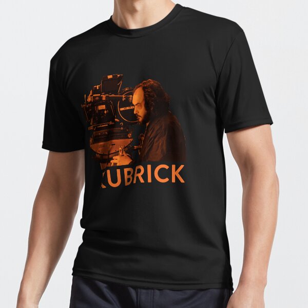 Vista previa del artículo con la obra «naranja Stanley Kubrick con cámara», diseñado y vendido por planet99design.