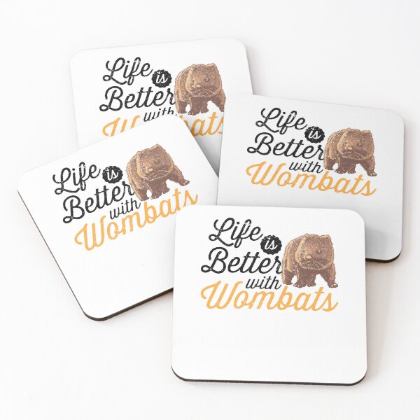 Item preview, Life is better with wombat Australia marsupial designed and sold by madgrfx.