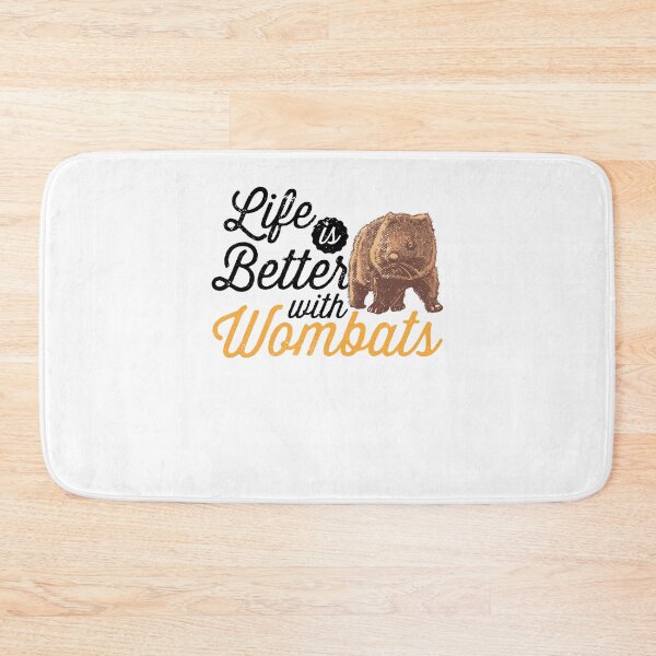 Item preview, Life is better with wombat Australia marsupial designed and sold by madgrfx.