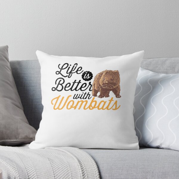 Item preview, Life is better with wombat Australia marsupial designed and sold by madgrfx.