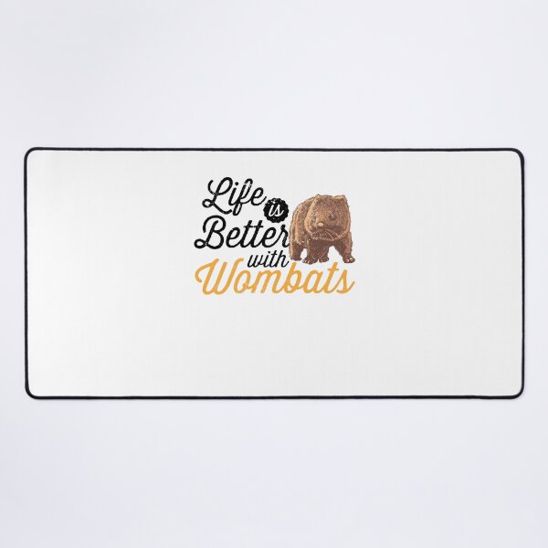 Item preview, Life is better with wombat Australia marsupial designed and sold by madgrfx.