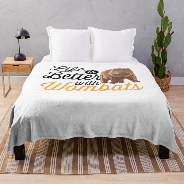 Item preview, Life is better with wombat Australia marsupial designed and sold by madgrfx.