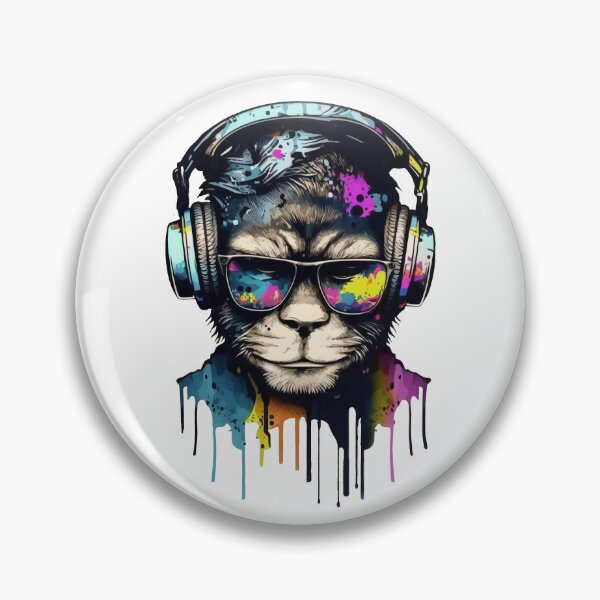 Item preview, The Monkey listens to music in style designed and sold by Melcu.