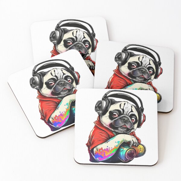 Item preview, Pug in Party Mood designed and sold by Melcu.