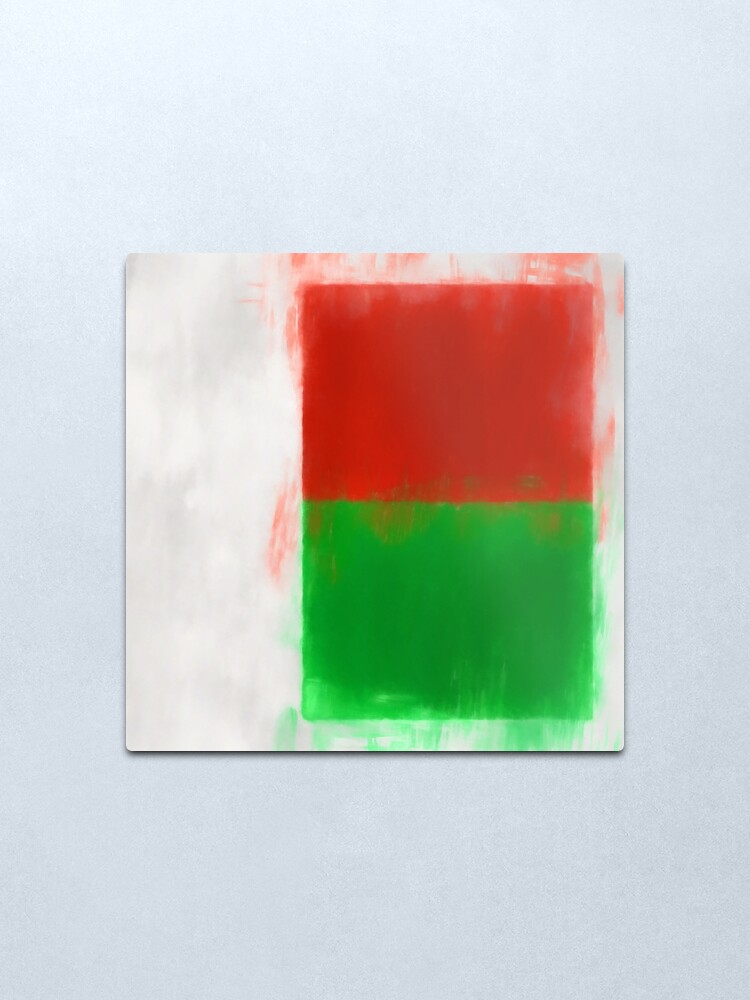 Alternate view of Madagascar Flag Reworked No. 2, Series 1 Metal Print