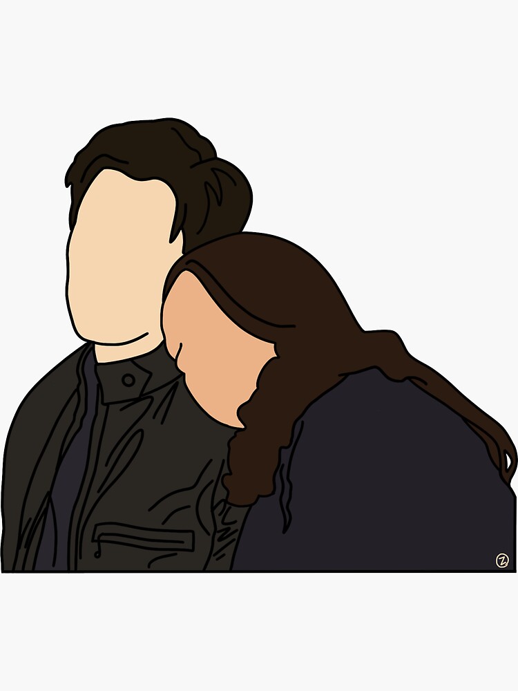 Delena Rain Kiss Sticker for Sale by Sofmacias