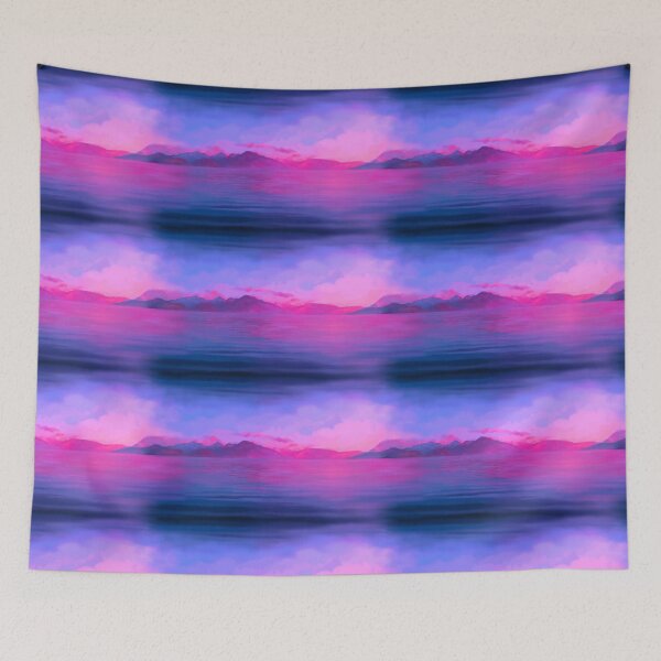 Item preview, Italian lake magenta and indigo  designed and sold by QuirkyArtz.