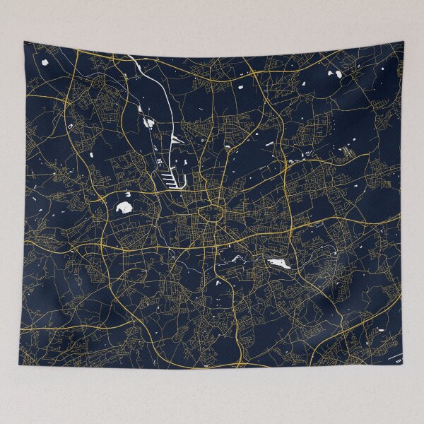 Item preview, Dortmund City Map of Germany - Gold Art Deco designed and sold by deMAP.