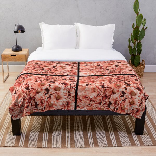 Item preview, Peach Floral Phone Case, Pillow case designed and sold by byFizCreative.