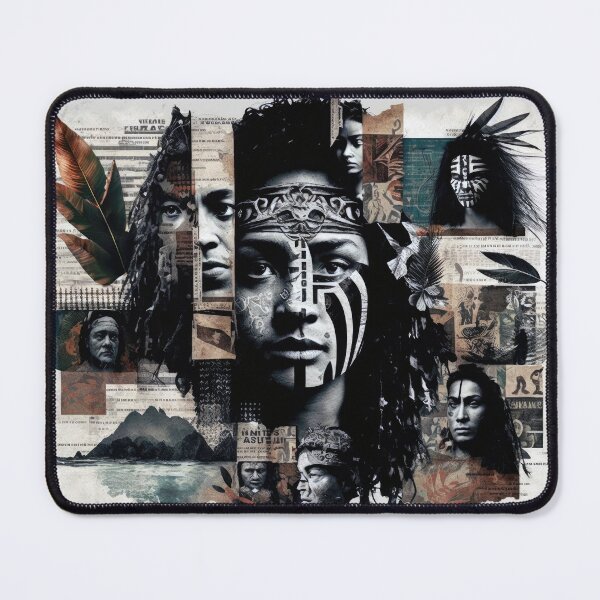 Item preview, Maori People Collage designed and sold by Odd World.