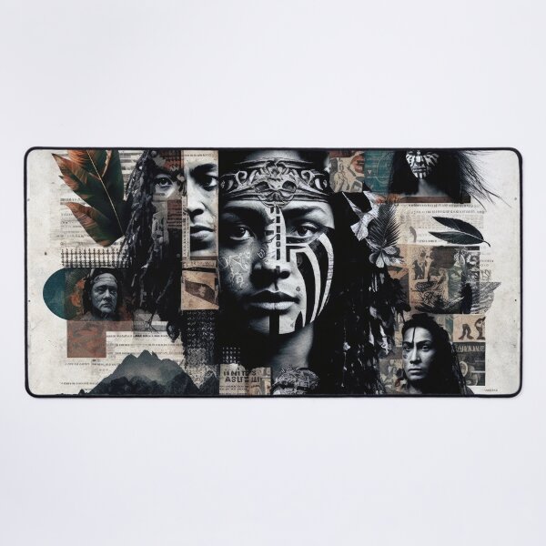 Item preview, Maori People Collage designed and sold by Odd World.