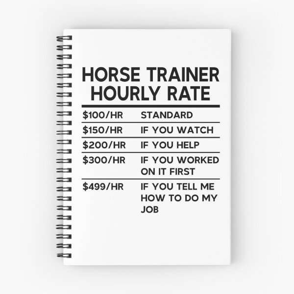 Item preview, Horse Trainer Hourly Rate designed and sold by woodesigner.