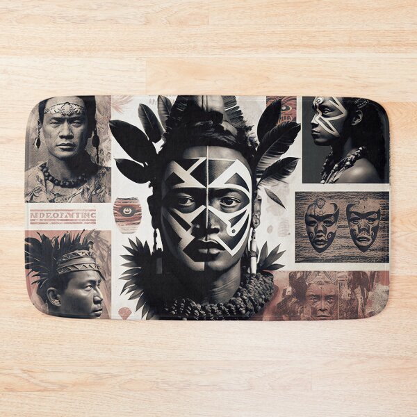 Artikelvorschau, Maori-Leute-Collage entworfen und verkauft von Odd World.