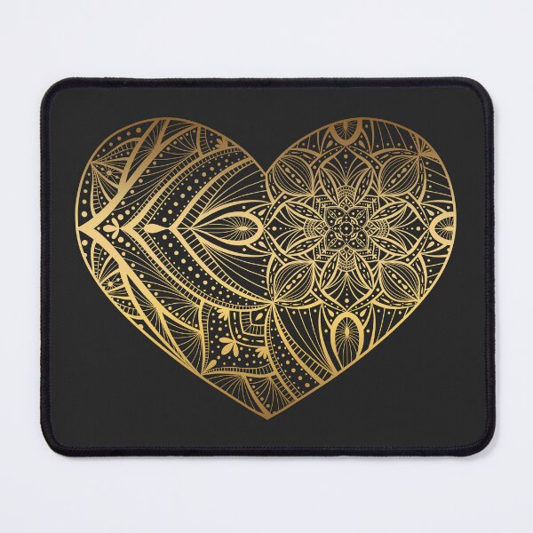 Item preview, Gold Heart Mandala designed and sold by BuBuchi.