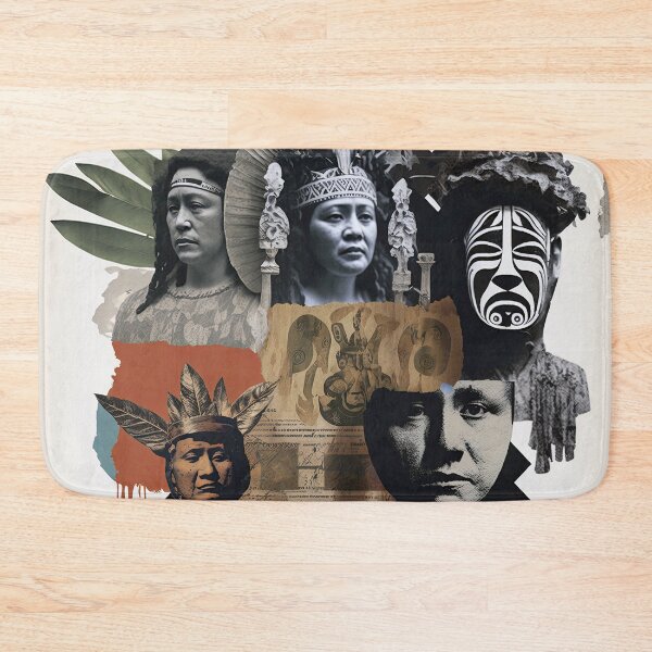 Artikelvorschau, Maori-Leute-Collage entworfen und verkauft von Odd World.