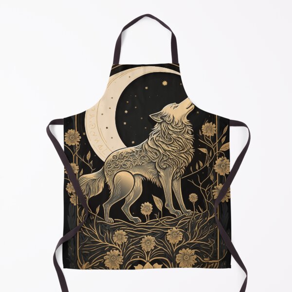 Artikelvorschau, Wolf und Mond Tarot Art Vintage entworfen und verkauft von Visual-wallart.