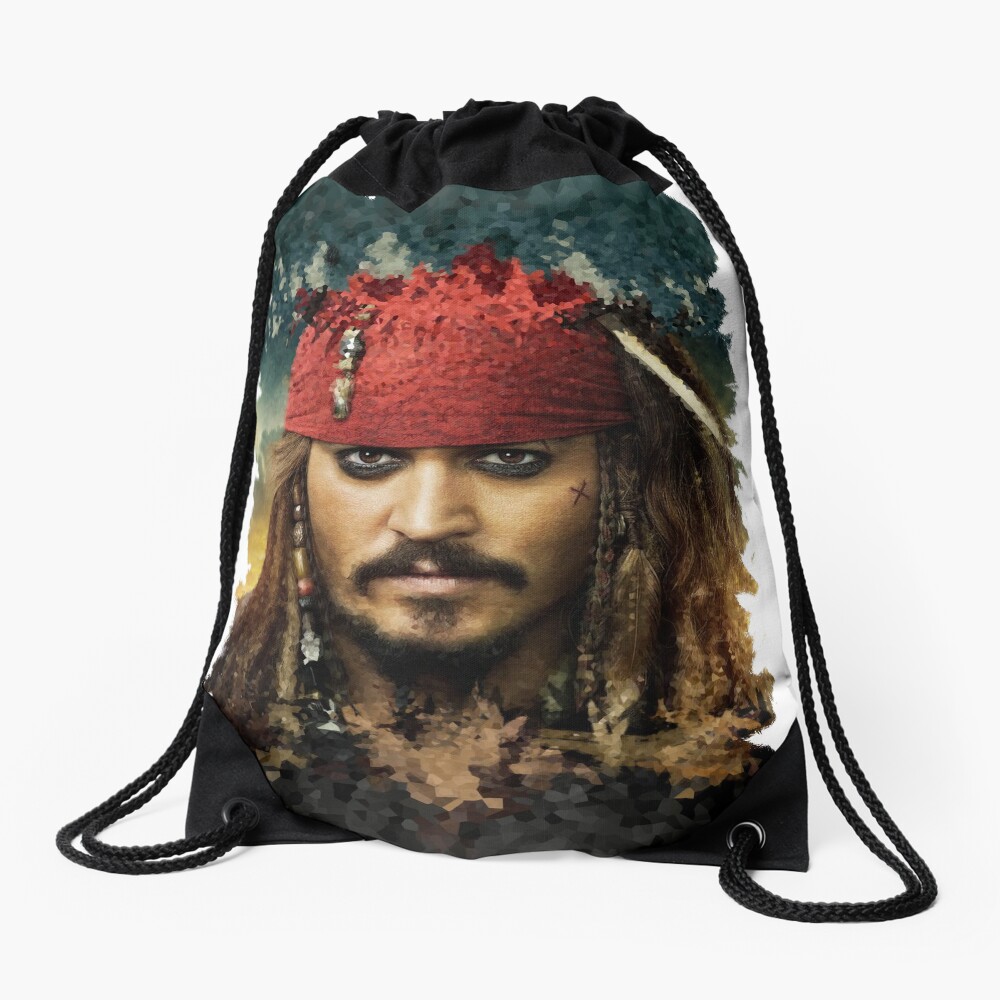 Captain Jack Sparrow - Pirates of the Caribbean Drawstring Bag