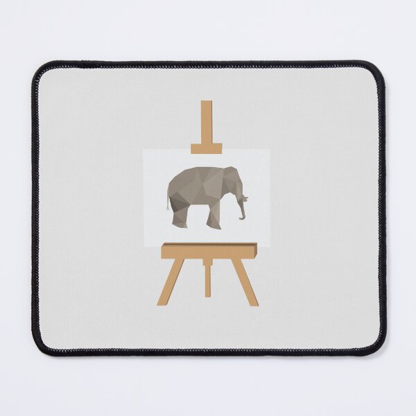 Item preview, Geometric Elephant on Easel designed and sold by Designedby-E.