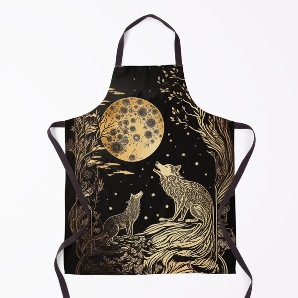 Item preview, Wolf moon and trees tarot Art Vintage designed and sold by Visual-wallart.