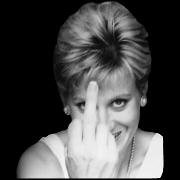 Artwork thumbnail, Princess Diana Middle Finger by wheezyprint