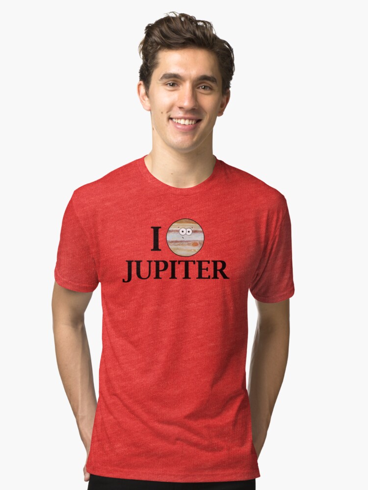 Alternate view of I Heart Jupiter Tri-blend T-Shirt