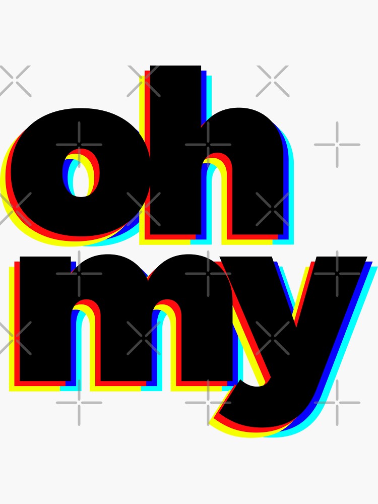 Thumbnail 3 of 3, Sticker, Oh My designed and sold by kloiks.