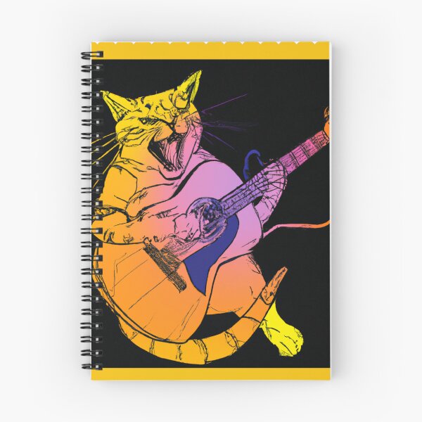 Item preview, cat playing guitar designed and sold by ramazis.
