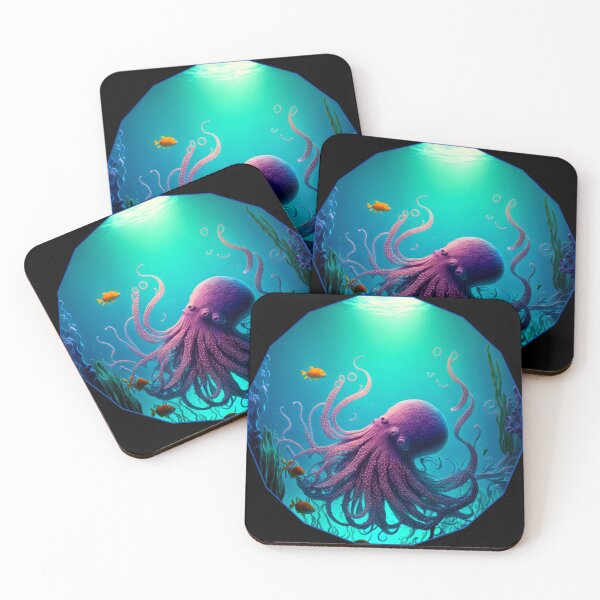 Item preview, Ocean animals, pink octopus designed and sold by HarriPaloma.
