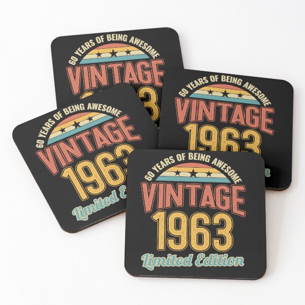 Aperçu de l'œuvre 60e anniversaire 60 ans d'être génial 1963 créée et vendue par Hananiah Merch.