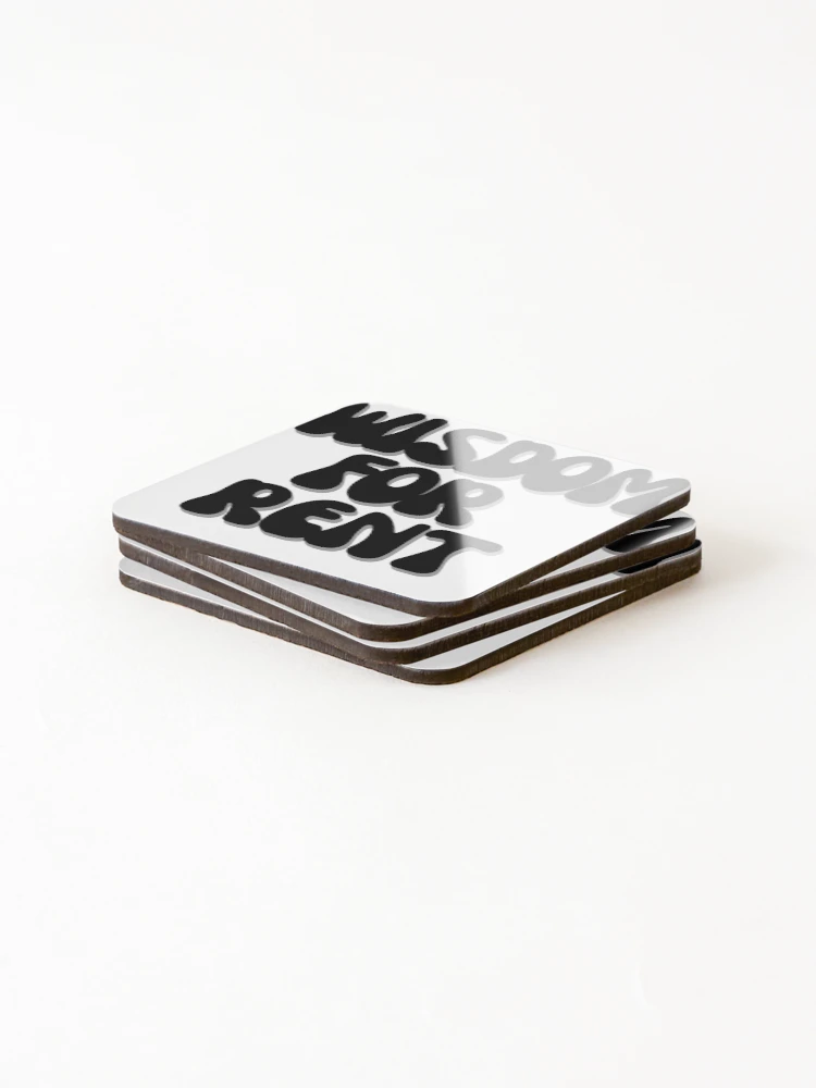 Thumbnail 4 of 5, Coasters (Set of 4), WISDOM FOR RENT designed and sold by Finds.