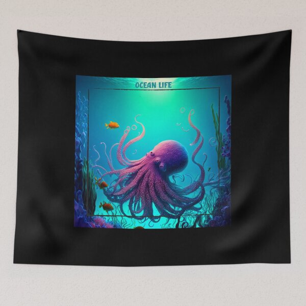 Item preview, Ocean Life, big octopus designed and sold by HarriPaloma.