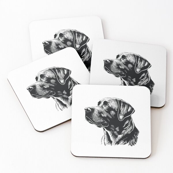 Item preview, Una ilustración de retrato de labrador negro designed and sold by Gerald Waters.